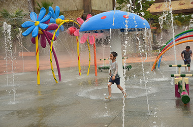 戶外兒童戲水設備雨蘑菇
