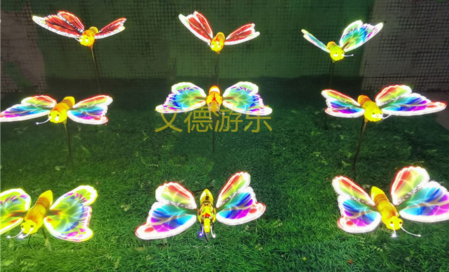 LED動態仿真蝴蝶蜜蜂景觀燈亮化效果