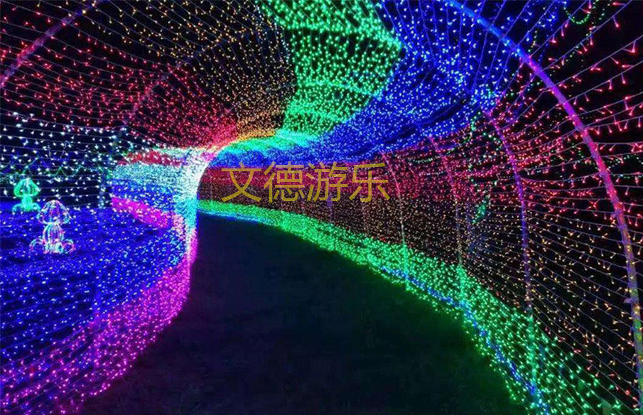 景觀led時光隧道拱門-燈光節造型一