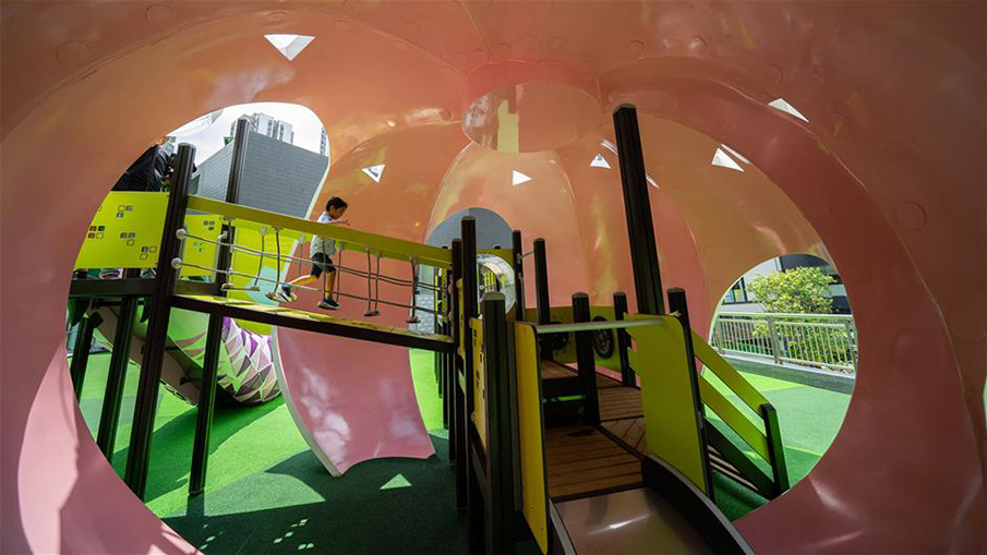 社區新型果蔬游樂設備內部展示