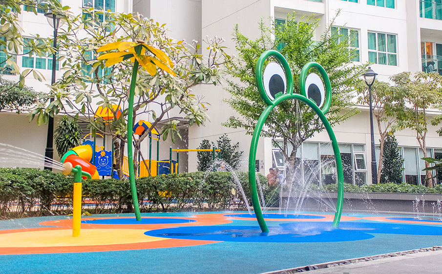 社區戲水設備-青蛙噴淋