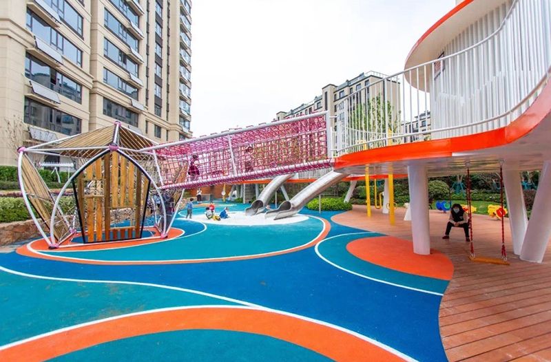 社區(qū)七彩長廊規(guī)劃設(shè)計滑梯