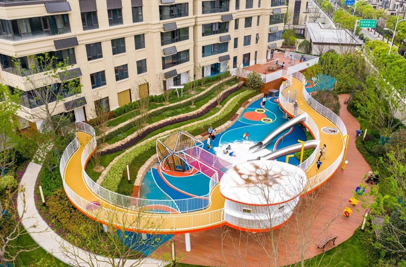 社區(qū)七彩長廊規(guī)劃設(shè)計整體圖