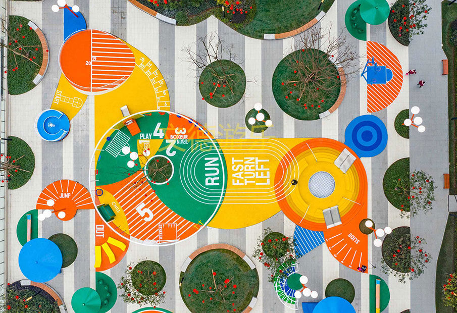 小區兒童公園游樂設備設計整體圖