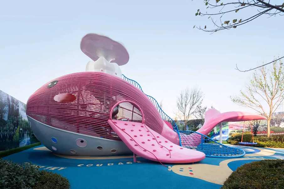 新型地產游樂設備-鯨魚局部圖