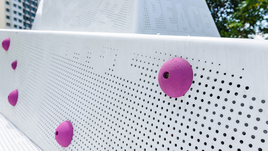 小區新型游樂設備-攀巖