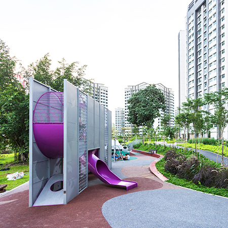 小區新型游樂設備-坦克滑梯