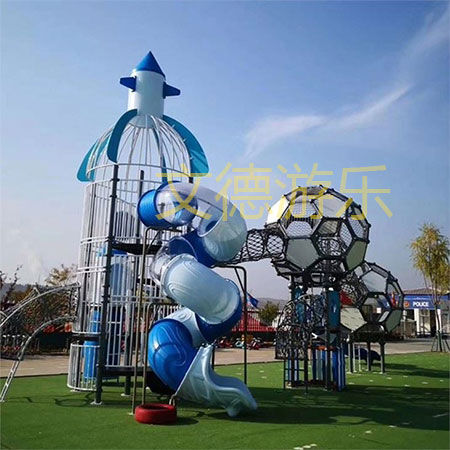 景區塑料組合滑梯