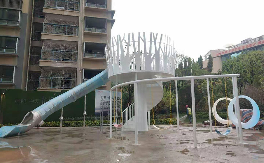 地產(chǎn)兒童游樂(lè)區(qū)設(shè)備實(shí)拍效果