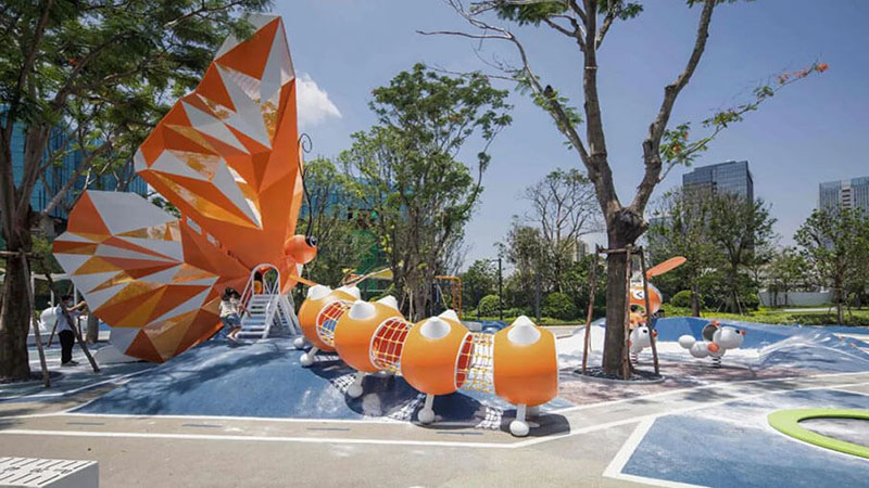 教育式兒童樂園側面圖